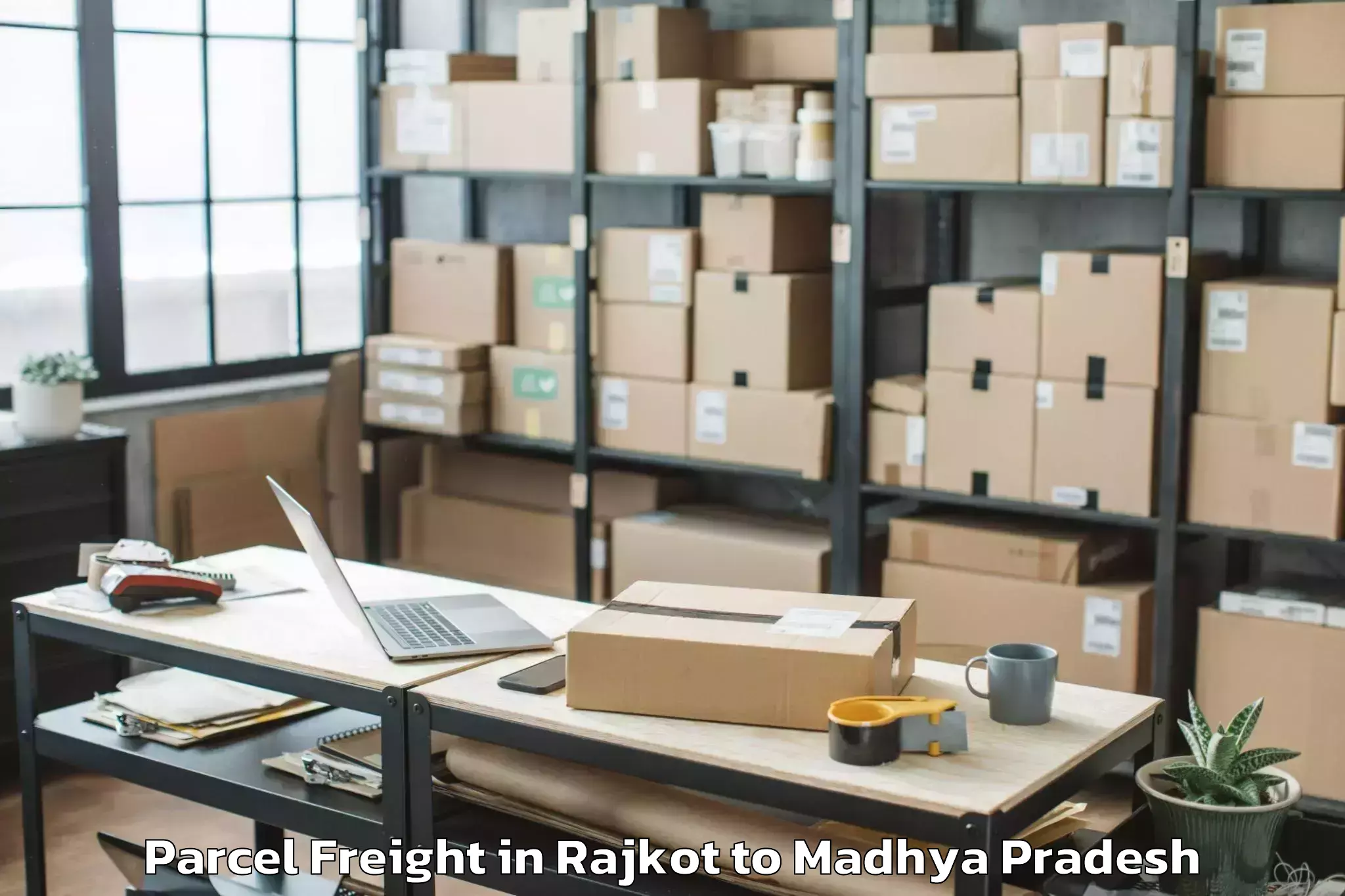 Quality Rajkot to Garhakota Parcel Freight